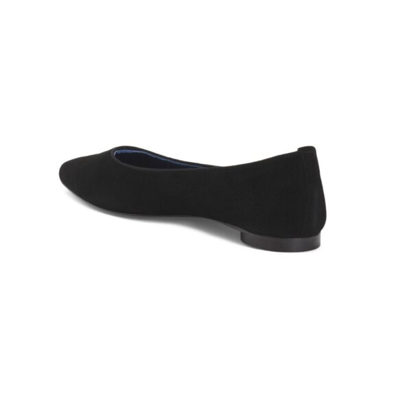 NUR ITALY Black Made In Italy Suede Margherita Flats - Picture 2 of 2